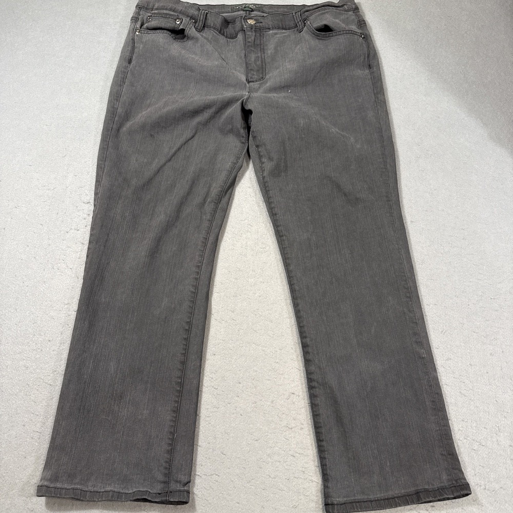 JEANS STRAIGHT LEG Lauren Ralph Lauren Womens 12 Black LRL 35x26